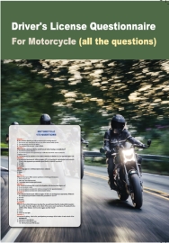 292514-Driver’s licence questionnaire for motorcycle (all the questions)